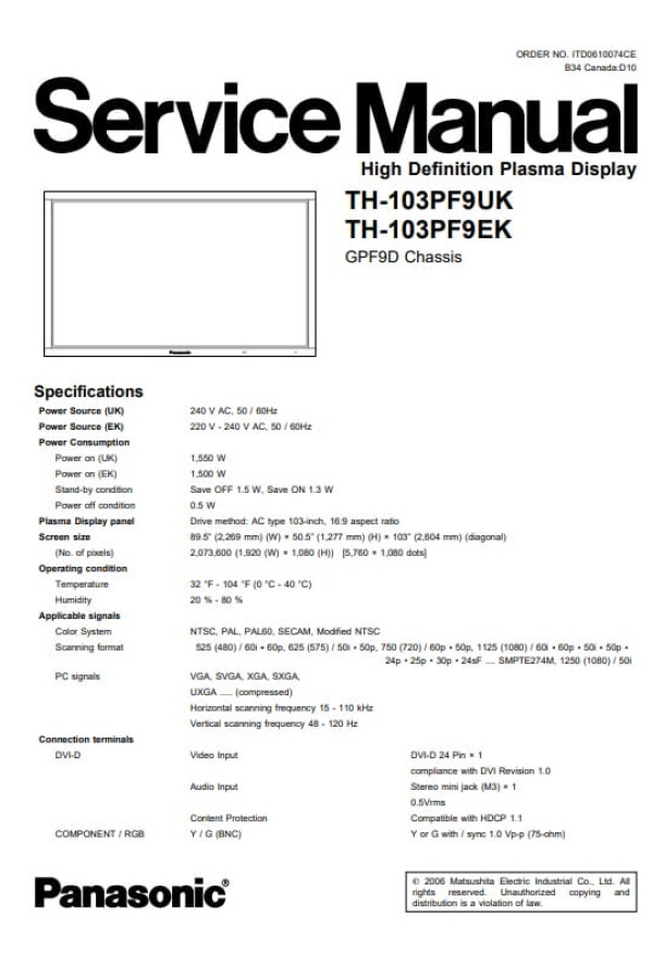 GPF9D_TH-103PF9UK, TH-103PF9EK